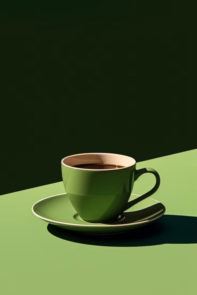 Delicious coffee cup in studio _ AI-generated image